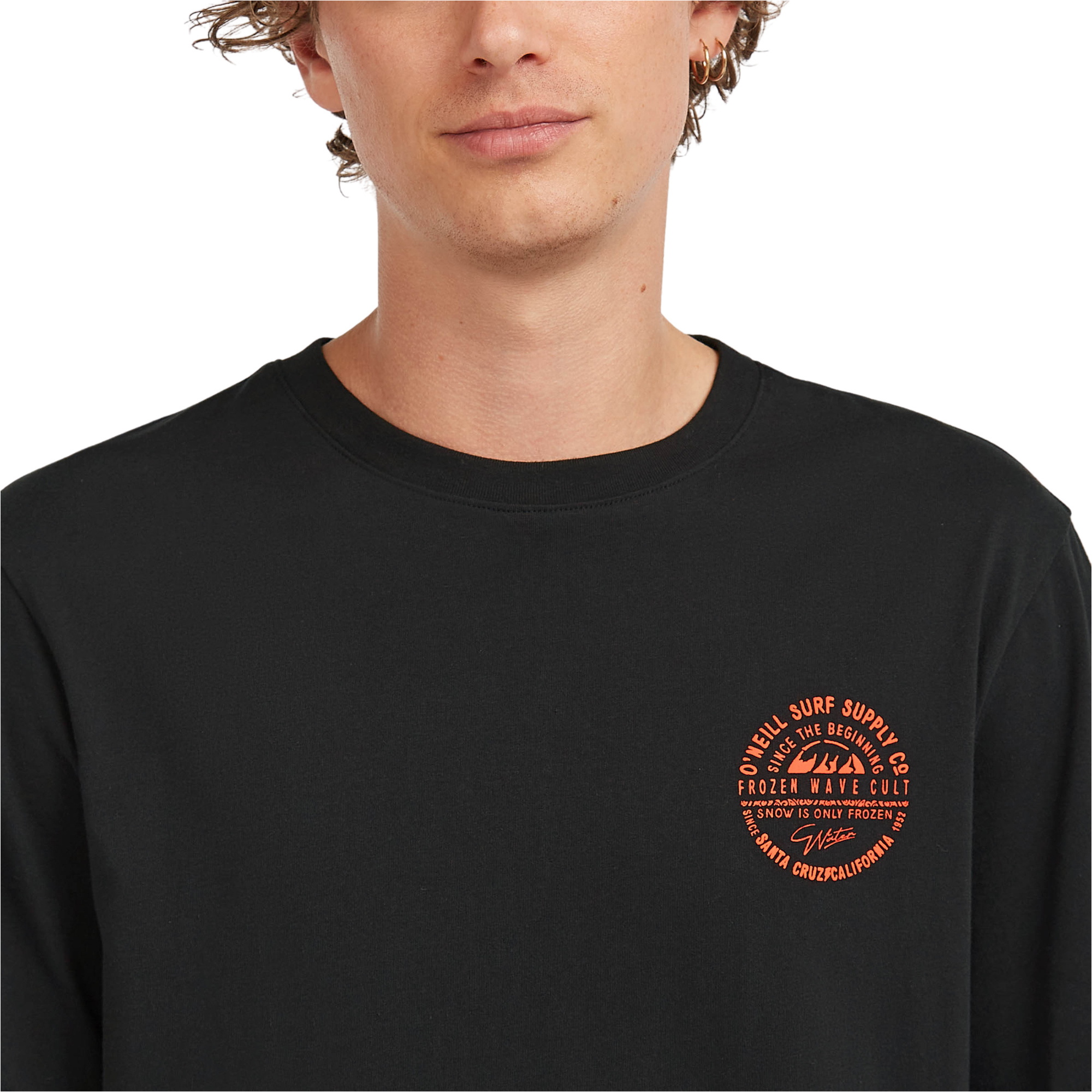2025 O'Neill Heren Borst T-shirt Met Print 2850322 - Black Out